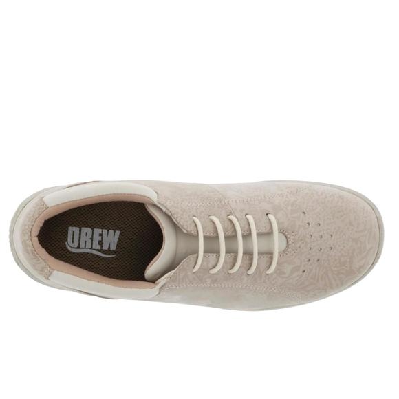 NEW DREW women's tulip sneaker in bone foil metallic - Picture 2 of 5